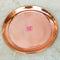 Pure Copper Plate with Shiny Finish, Copper Puja Plate (Dia 6 Inches)