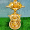 Brass Inauguration lamp Diya, Brass Peacock Inauguration Diya On Rent (54 Inches)