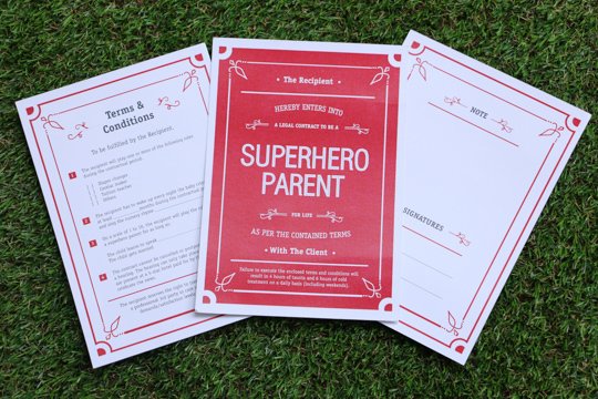 SuperHero Parent Contract