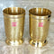 Brass Glass, Brass water glass handcrafted Capacity - 200ml (Pack of 2 Pcs)