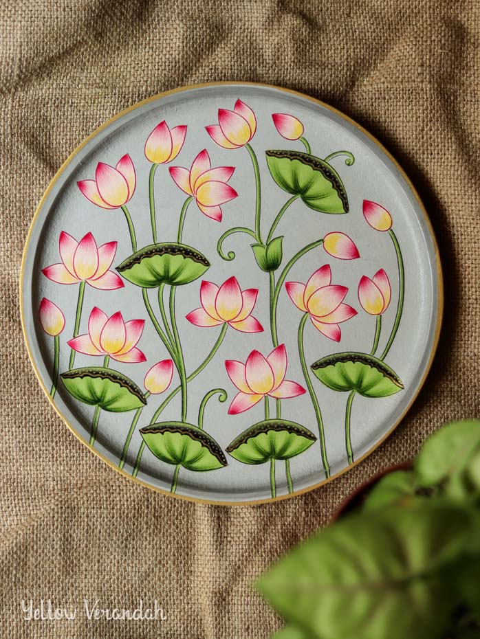 Pichwai Handpainted Wall Plate - 9