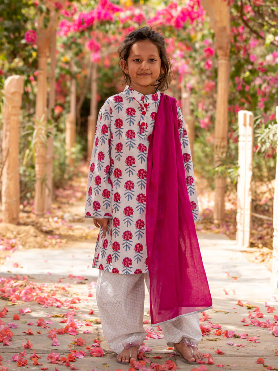 Set of 3 - Baagh Cotton Salwar Kameez Set