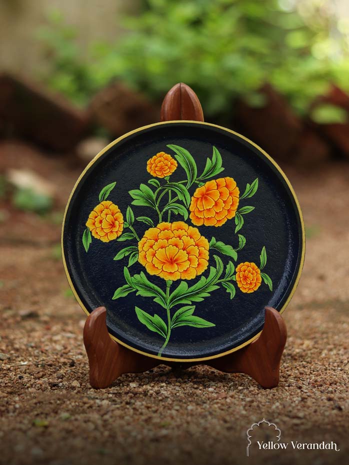 Pichwai Handpainted Wall Plate - 8