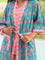 Pink Winter Block Printed Cotton Kimono/Robe
