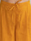 Sunset Yellow Cotton Slub Palazzo Pants