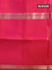 Pure soft silk saree pink and dual shade of pink with annam & rudhraksha zari woven buttas and long rettapet zari woven border