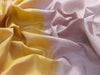 Pure soft silk saree yellow and grey shade with zari woven floral buttas and rettapet zari woven border