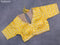 Chiffon silk saree mango yellow with satin finished in borderless style & embroidered readymade blouse