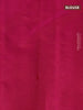 Pure kanjivaram silk saree black and pink with zari woven buttas in borderless style