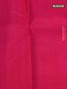 Pure kanjivaram silk saree blue and pink with zari woven buttas and zari woven butta border
