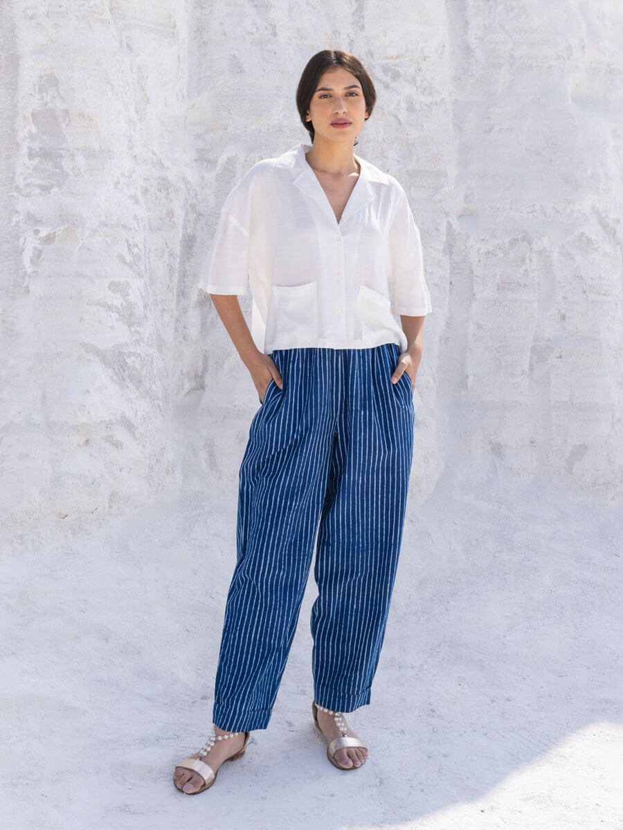 Set of 2 - Neptune Shirt Top and Indigo Pants