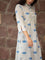 Ira Block Printed Cotton Long Kurta
