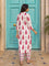 Pink Cypress Hand Block Print Cotton Kurta