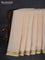 Pure mysore silk saree cream with plain body and zari woven border