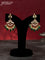 Antique guttapusalu haram with kemp & cz stones and pearl & green beads hangings