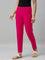 Dark Pink Cotton Stretch Kurti Pants