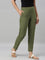 Olive Green Cotton Stretch Kurti Pants