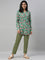 Olive Green Cotton Stretch Kurti Pants
