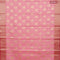 Banarasi kota saree light pink and pink with zari woven floral buttas and zari woven border