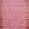 Banarasi kota saree light pink and pink with zari woven leaf buttas and zari woven border