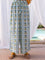 Lotus Meadow Slub Hand Block Print Palazzo Pants