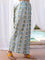 Lotus Meadow Slub Hand Block Print Palazzo Pants