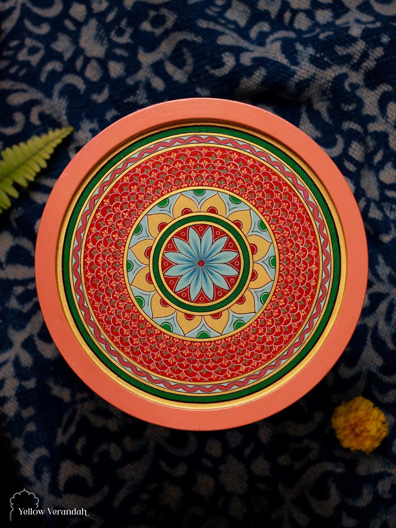 Mughal Handpainted Wall Plate - 10"