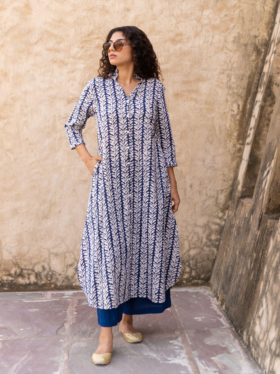 Set of 2 - Sangria Long Kurta and Palazzo