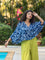 Set of 2 - Megh Poncho Top and Wrap-around Pants