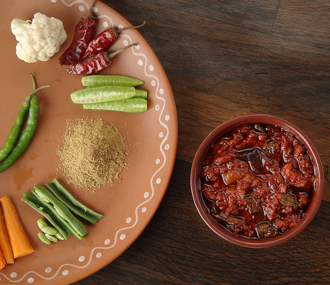 Mixed Veg Pickle ( Andhra Style)