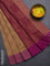 Bengal soft cotton saree sandal and purple with allover weaves and simple border
