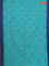 Bengal soft cotton saree teal blue and blue with butta weaves and simple border