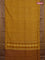 Chanderi silk cotton saree mustard yellow with allover geometric prints and banarasi style border