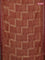Chanderi silk cotton saree maroon with allover prints and banarasi style border