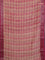 Chanderi silk cotton saree sandal and pink with allover geometric prints and banarasi style border