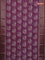Chanderi silk cotton saree mauve pink with allover butta prints and banarasi style border