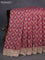 Banarasi silk saree pastel maroon shade with allover banarasi zari weaves and gotapatti lace work border