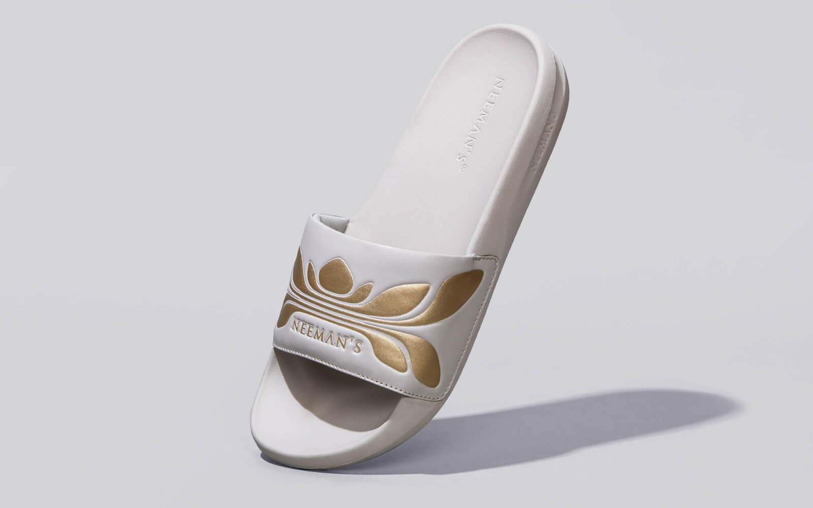 Breather Slides (Women Exclusive) : Grey-Gold