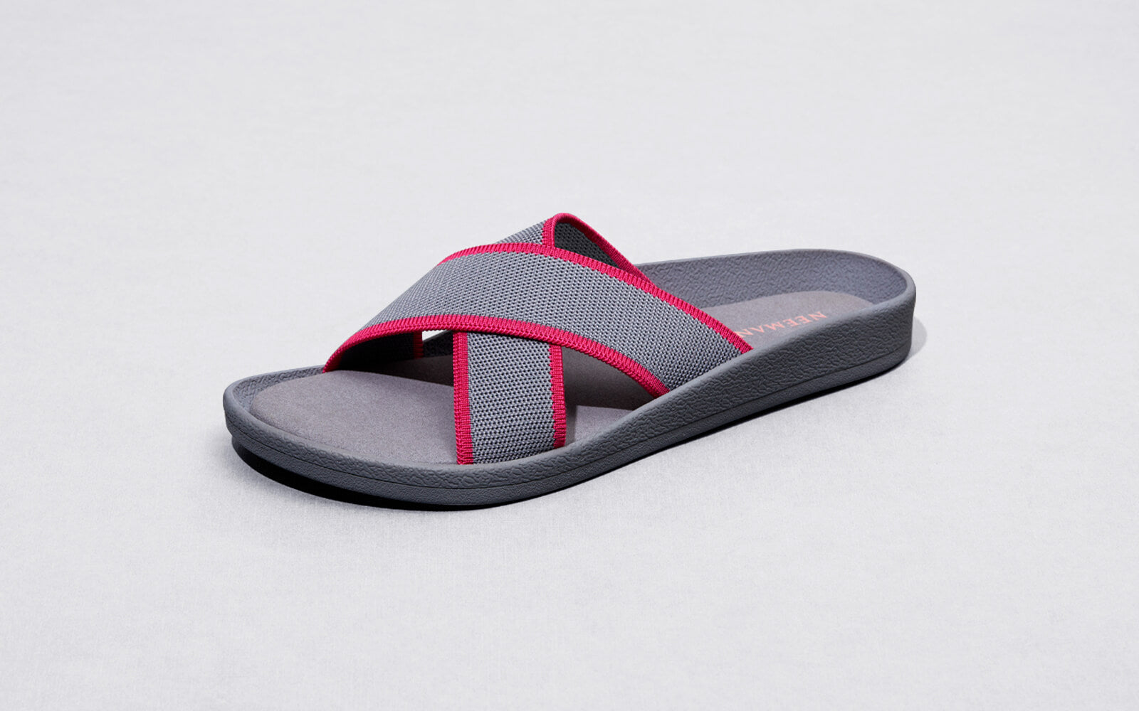 Cross Knit Sandals : Grey