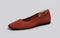 Plush Square Flats : Burgundy