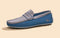ReLive Knit Color Block Loafers : Blue/Grey