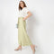 Ankle Length Flare Fit Solid Culottes