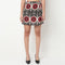 Printed High Rise Skort