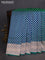 Banarasi uppada silk saree dual shade of bluish green with allover zari woven buttas and zari woven border