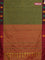 Arani semi silk saree sap green and dual shade of maroon with thread woven buttas and thread woven butta border