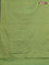 Arani semi silk saree light green with allover copper zari weaves in borderless style