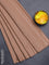 Arani semi silk saree brown shade with allover silver zari weaves in borderless style