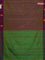 Arani semi silk saree dual shade of sap green and green with thread woven buttas and thread woven butta border