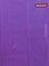 Arani semi silk saree dual shade of purple with silver zari woven buttas in borderless style
