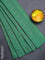 Arani semi silk saree green with zari woven buttas in borderless style